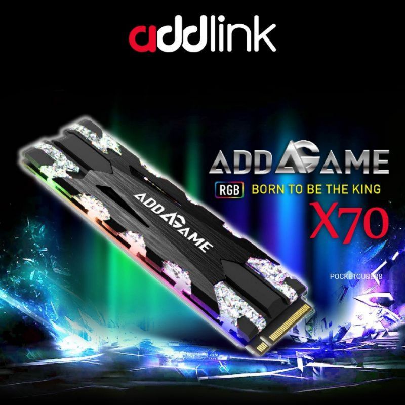 addlink Gaming SSD X70 RGB/S68/S70 3D-NAND SSD NVMe PCIe Gen3x4 M 
