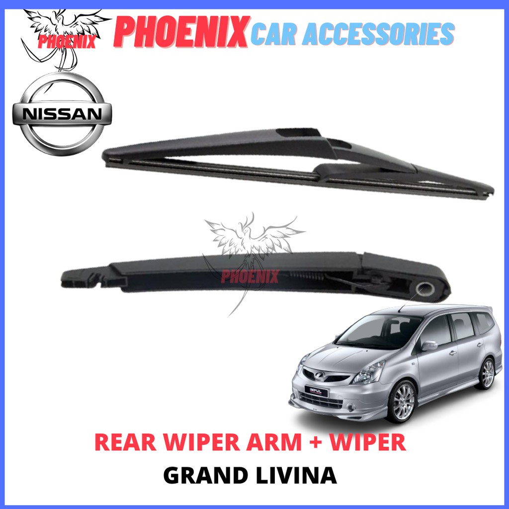NISSAN GRAND LIVINA REAR WIPER ARM + WIPER SET (OEM) WIPER BELAKANG
