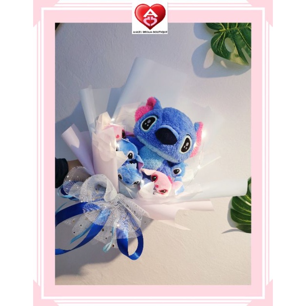 史迪仔花束 Stitch Soft Toy Bouquet Gift Birthday Gift Shopee Malaysia
