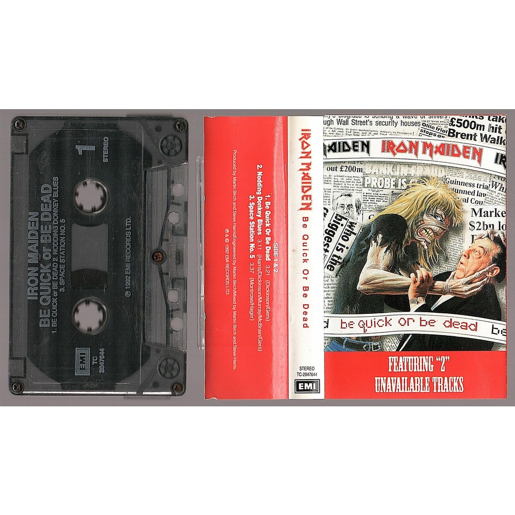 (Used) IRON MAIDEN Be Quick Or Be Dead CASSETTE TAPE (TAPE PUTUS