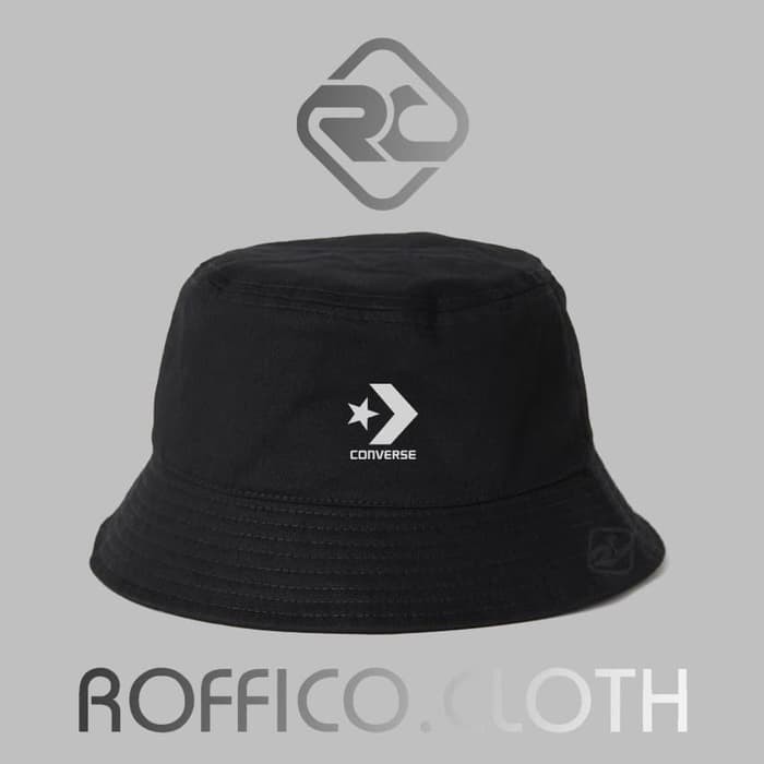 Hat BUCKET HAT LOGO CONVERSE 02 - ROFFICO CLOTH | TOPI BUCKET HAT LOGO  CONVERSE 02 - ROFFICO CLOTH | Shopee Malaysia
