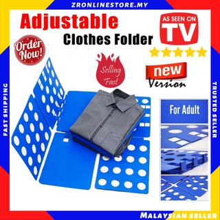 Clothes T-Shirt Folder Adult Magic Folding Board Flip Fold Laundry