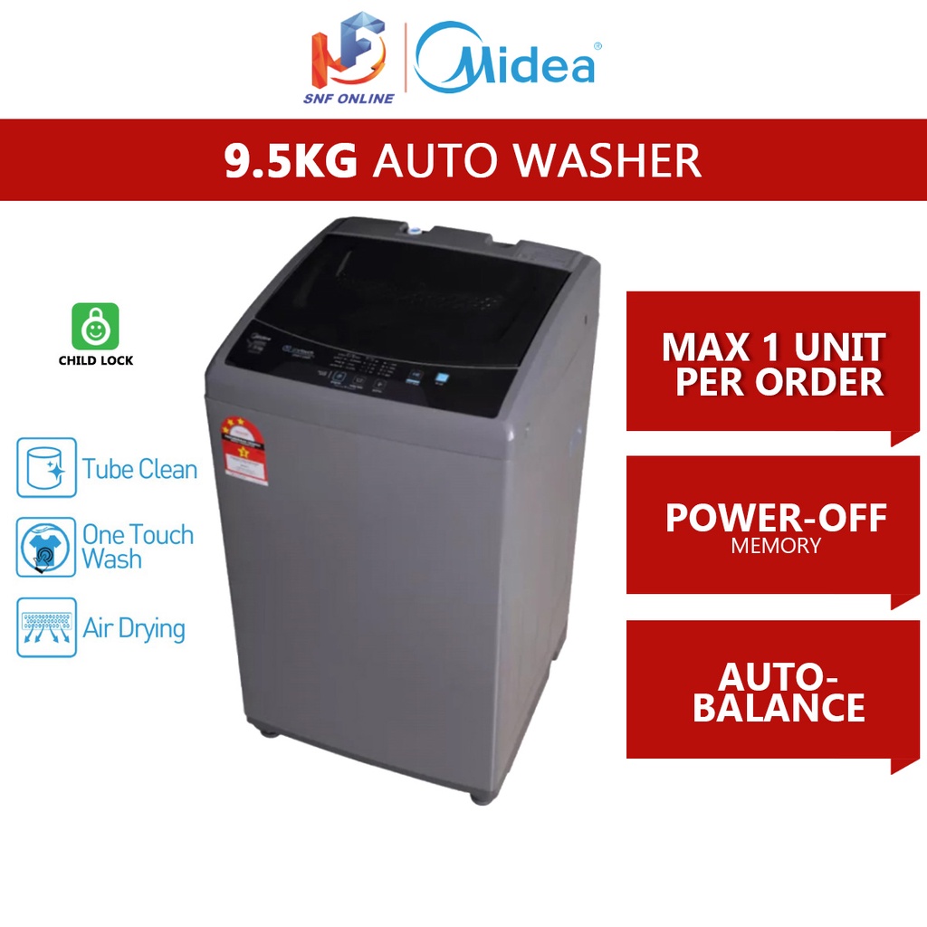 Midea Fully Auto Washing Machine (9.5 kg) MFWEC950 MFWEC950 Shopee Malaysia