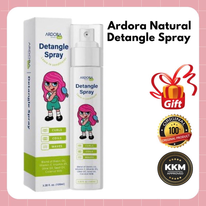 ARDORA NATURAL DETANGLE SPRAY kids (conditioner kids) Shopee Malaysia