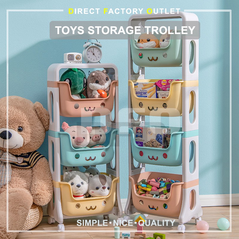 DFO Kids Toys Storage Trolley Multi layer Organizer DFO Kids Toys Storage Trolley Multi layer Organizer
