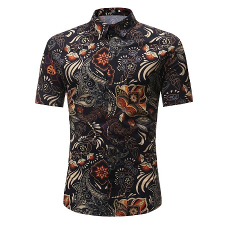  BAJU  Casual BATIK  Lelaki FLORAL Shopee Malaysia