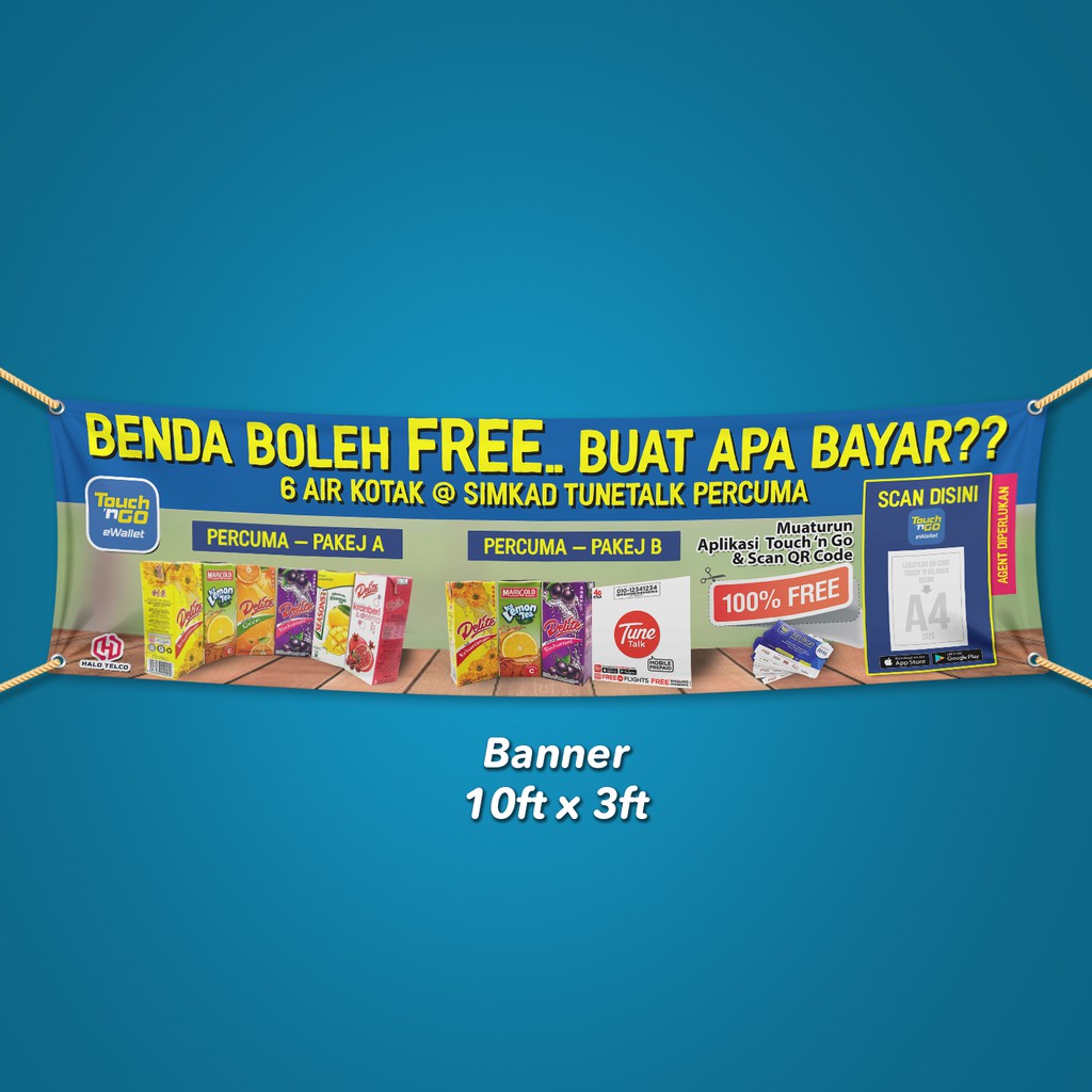 Banner Touch N Go Design A Shopee Malaysia