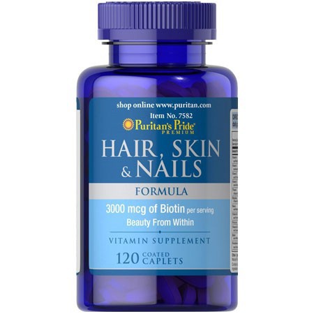 PURITAN'S PRIDE HAIR, SKIN NAILS VITAMIN SUPPLEMENT (CAPLETS) | Shopee ...