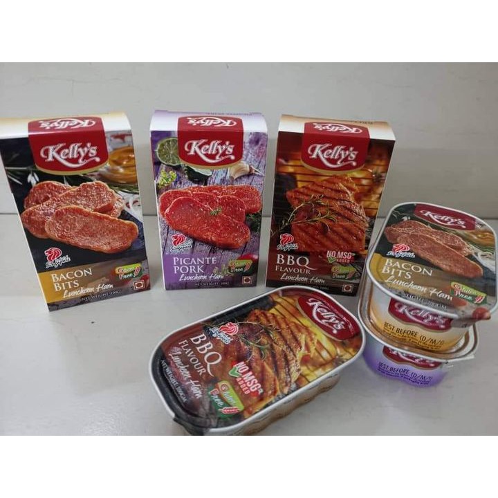 Kelly’s Pork Luncheon Ham 100G新加坡【Kelly‘s】猪午餐肉 (100g)BBQ/Bacon Bits