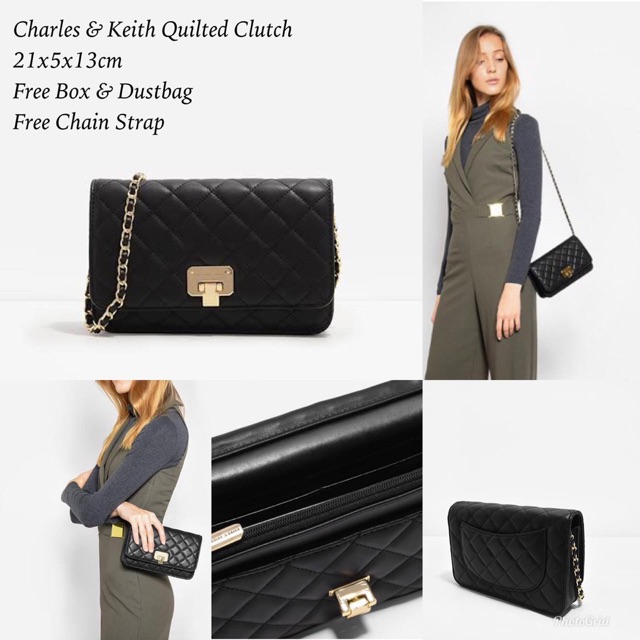 charles & keith quilted bag