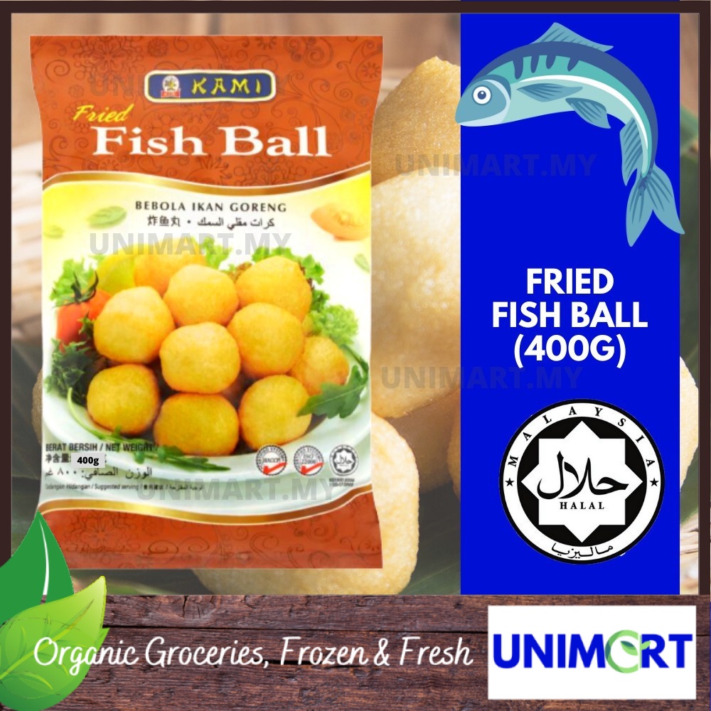 KAMI Frozen Fried Fish Ball 400g Seafood Steamboat Fresh Premium 新鲜冷冻食品