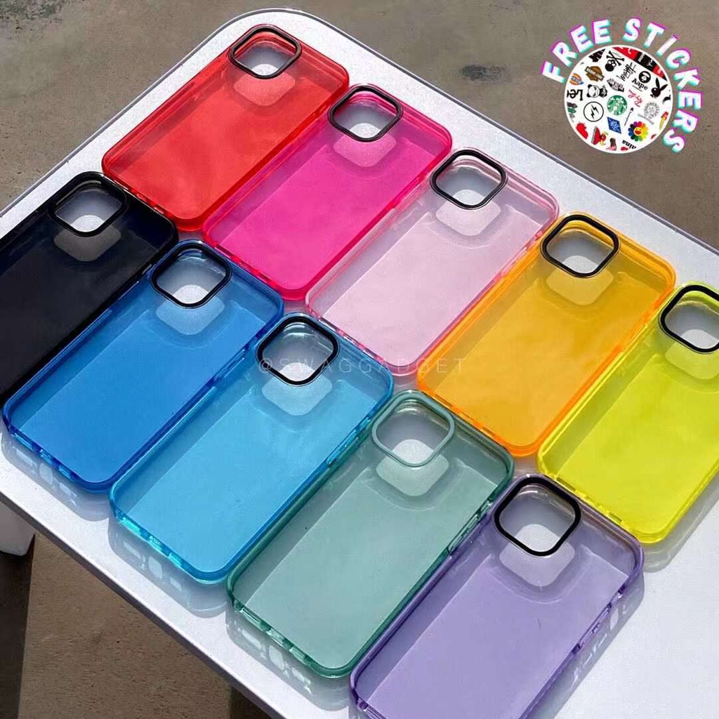 Neon colour case Compatible for iPhone 12 Pro Max 12 12 Pro 11 Pro Max 11 Pro 11