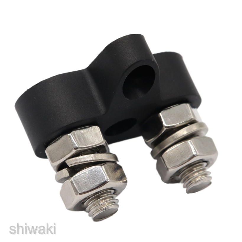 6mm Black Junction Block Power Post Insulated Terminal Stud for Boat
