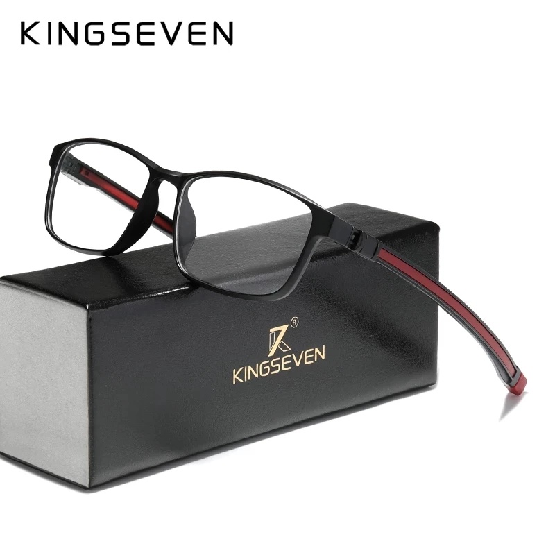 KINGSEVEN TR90 Glasses Frame Men Ultralight Square Eyeglasses 2022 ...