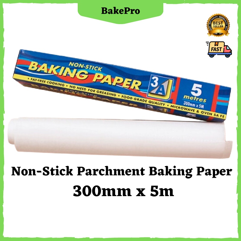 BakePro 5Meters 3A Baking Paper Kertas Minyak Pelapik Dulang Parchment ...