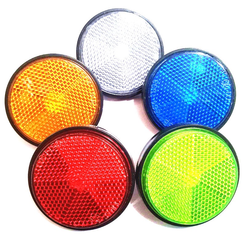 Circular Reflector Car Trucks Motorcycle Bicycle Night Reflector Reflective Refraction Warning