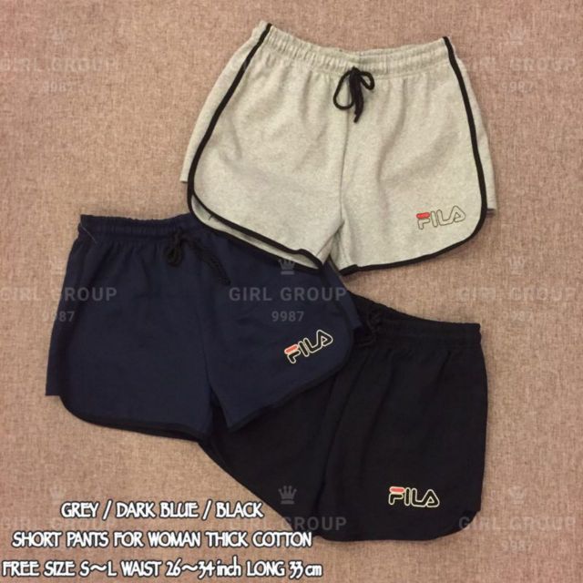 thick fila shorts