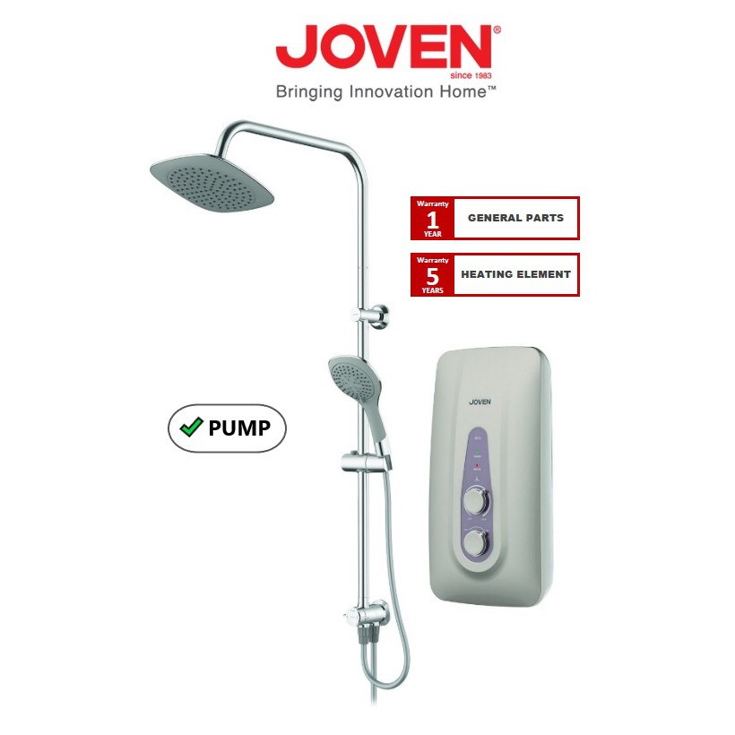 Joven SB11P RS Instant Water Heater with Pump and Rain ...