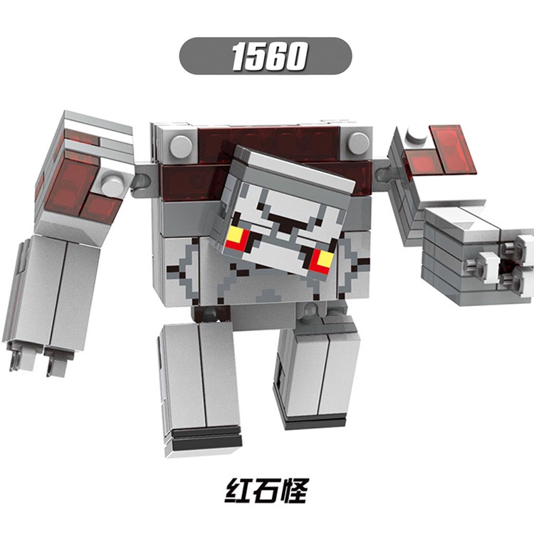 Xinh Minecraft Dungeons Game Monster Redstone Golem Minifigures Mainan Kids Compatible Lego Bricks Blocks Boys Girls Toys Shopee Malaysia