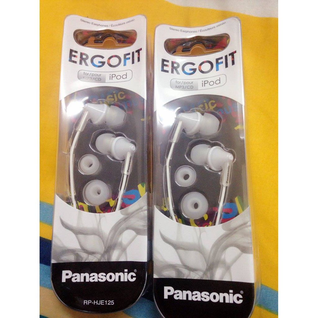Panasonic RP-HJE125 In-Ear Headphones (White) | Shopee Malaysia