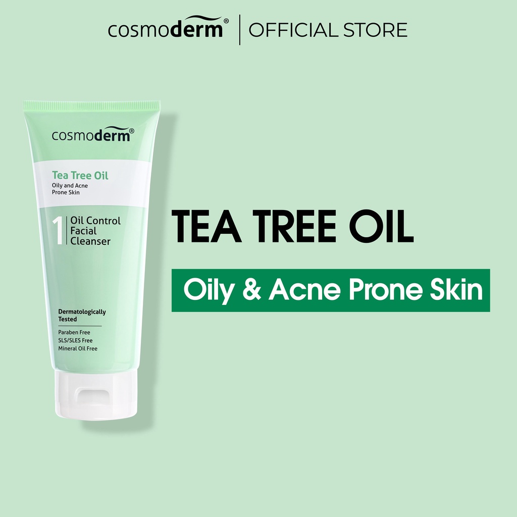 Cosmoderm Tea Tree Oil Oil Control Facial Cleanser 125ml