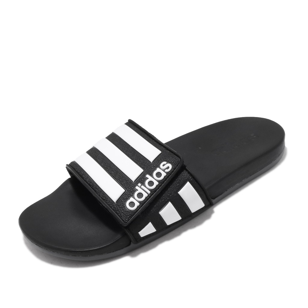 adidas slippers all black