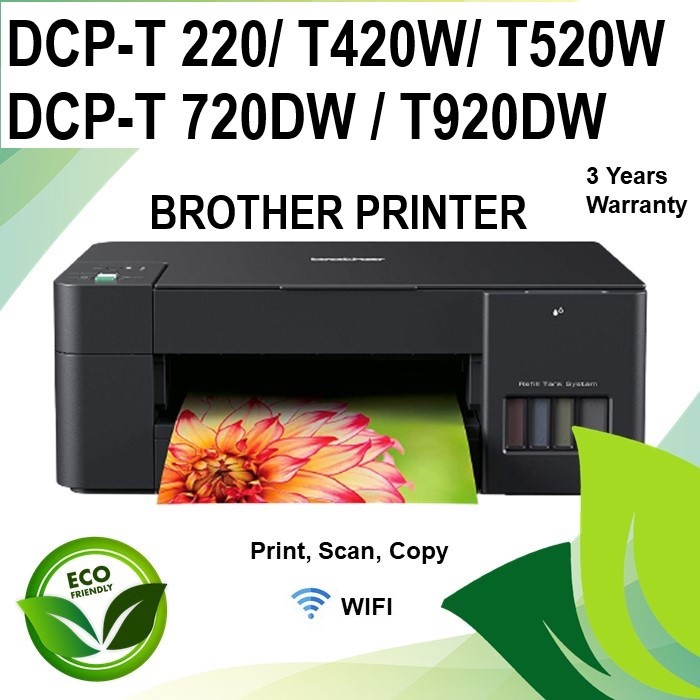 Brother DCPT220/ DCPT420W/ T520W / T720DW /T920DW 3in1 (Print, Scan