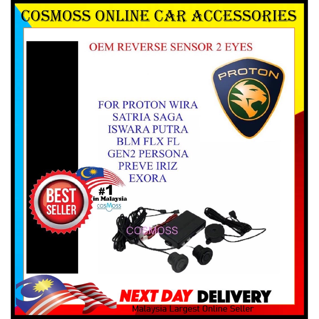Oem Parking Reverse Sensor 2 4 Eye Proton Wira Saga Waja Iswara Satria Putra Blm Flx Fl Exora Preve Gen 2 Persona Iriz