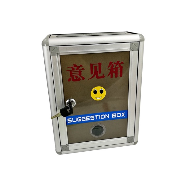 HVILOG Transparent Aluminium Suggestion Box, Ballot Box, Mailbox