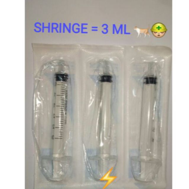 SHRINGE/ PICAGARI 3ML /CC - NON TOXIC - SUAP KUCING MAKAN UBAT SYRUP