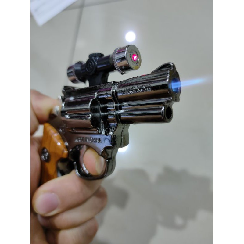 Lighter Laser & Torch Light Pistol Gun 2 in 1 Pemetik Api Mancis Laser & Lampu Suluh 打火机