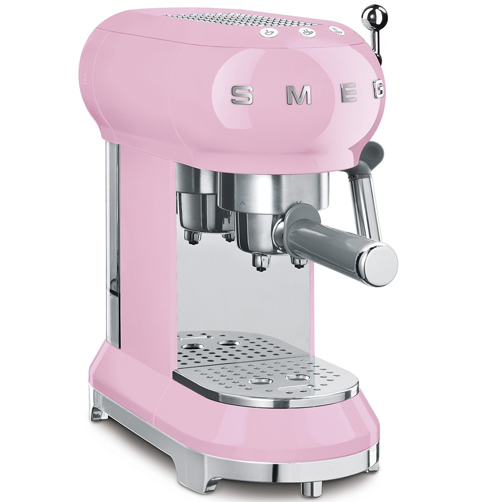 SMEG 50’s Retro Style Espresso Coffee Machine - Pink