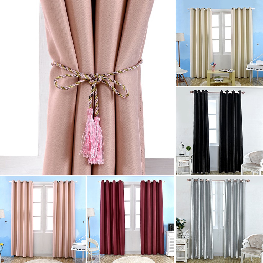 Kids Bedroom Curtains Thermal Blackout Curtain Eyelet Pink Red White Black