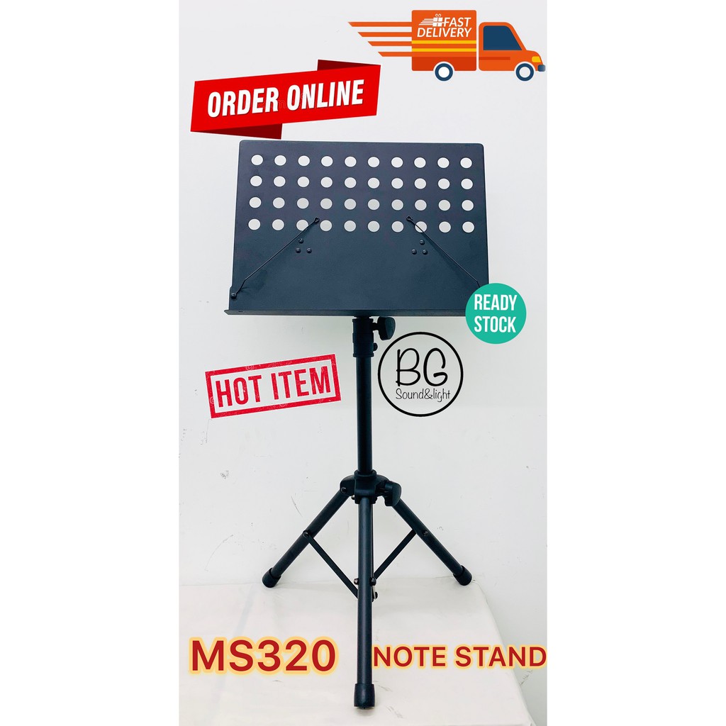[READY STOCK]MS320 Music Stand Book Stand Note Stand Made In Taiwan