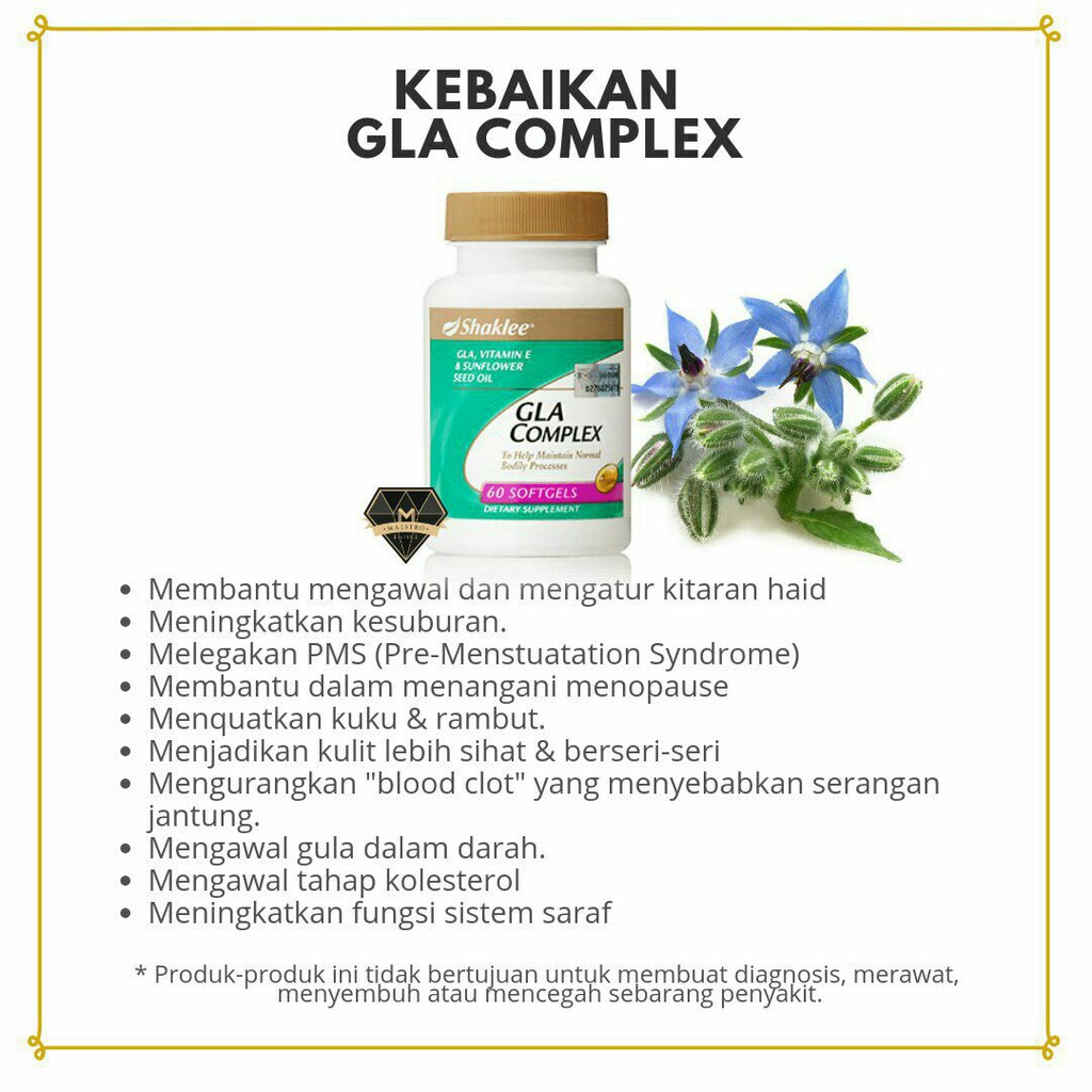 Shaklee GLA Complex READY STOCK (60 Capsules) FREE SHIPPING Shopee