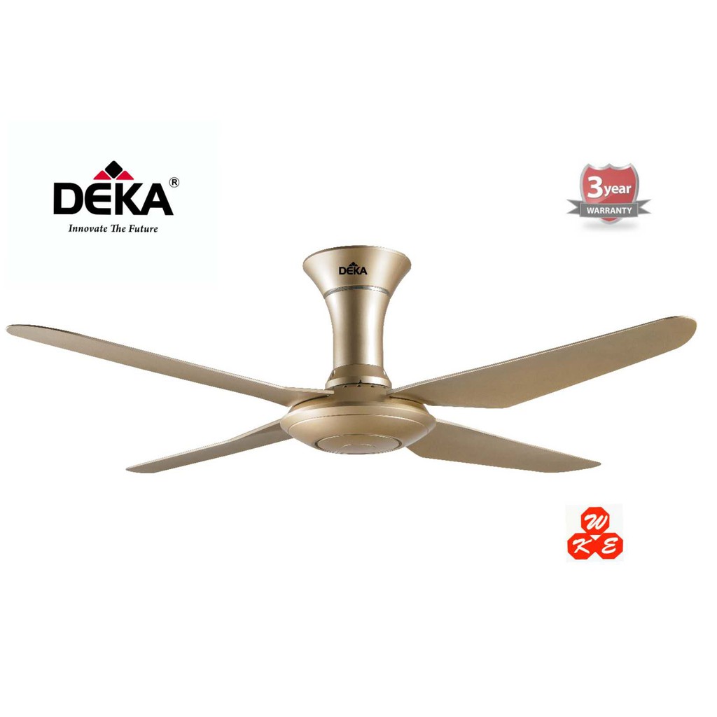 DEKA 56" 4 BLADES REMOTE CONTROL CEILING FAN - DK80 (CHAMPAGNE GOLD