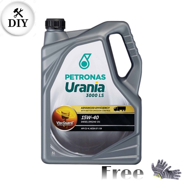 Original Petronas Urania 3000 Ls Sae 15w Engine Oil Minyak Pelincir Enjin Diesel 5l Shopee Malaysia