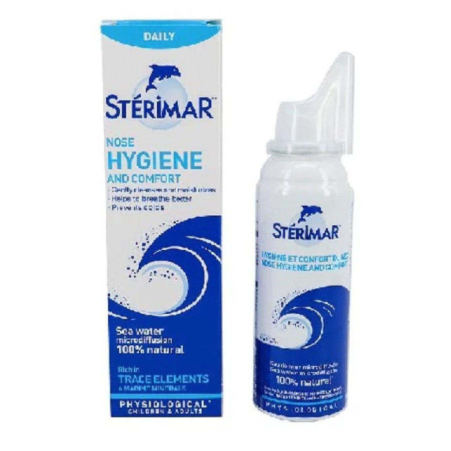 STERIMAR NOSE HYGIENE AND COMFORT (SEA WATER) NASAL SPRAY 50ML Shopee