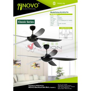 Deka Kronos 5 Blade Ceiling Fan With Remote Control F5p X 1 Unit