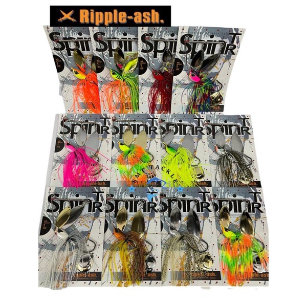 **Ripple-ash Spinner bait BIG SIZE 10Z HEAVY COVER untuk mama toman