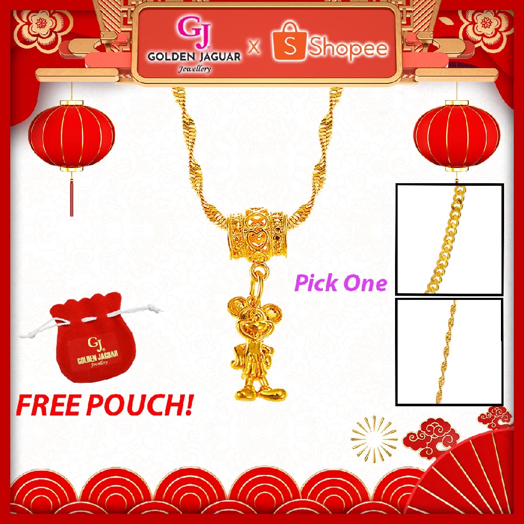  CHINESE NEW YEAR GJ Jewellery Emas Korea Necklace 