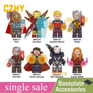 Wm6063 Doctor Strange Toy Thor Iron Man War Machine Captain Marvel Wasp Scarlet Witch Blocks Compatible With Legoeing Shopee Malaysia - roblox galaxy wasp