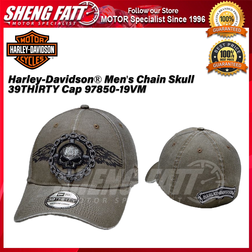 harley davidson skull baseball cap