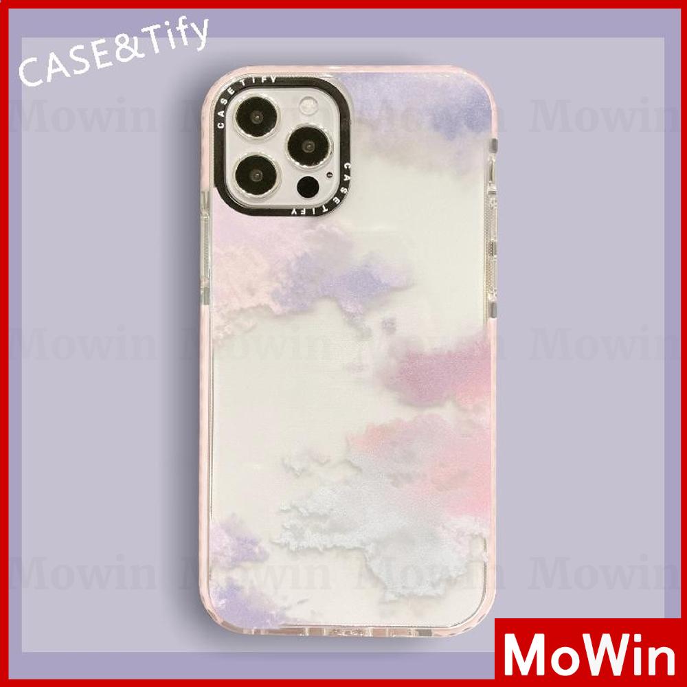 Casetify Case Iphone 11 12 Iphone Case Silicone Soft Case Clear Case Shockproof Protection Camera Frame Pink Purple Clouds Cute Style For Iphone 12 Pro Max Max 7plus Iphone 8 Pro Max