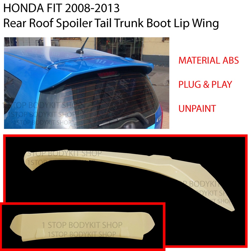 HONDA JAZZ HONDA FIT 20082013 REAR ROOF SPOILER TAIL TRUNK BOOT LIP