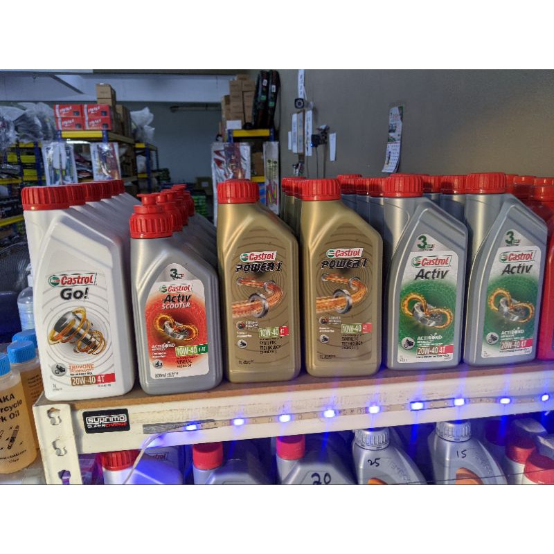 castrol-go-20w40-activ-20w-40-power-1-10w40-confirm-original-shopee