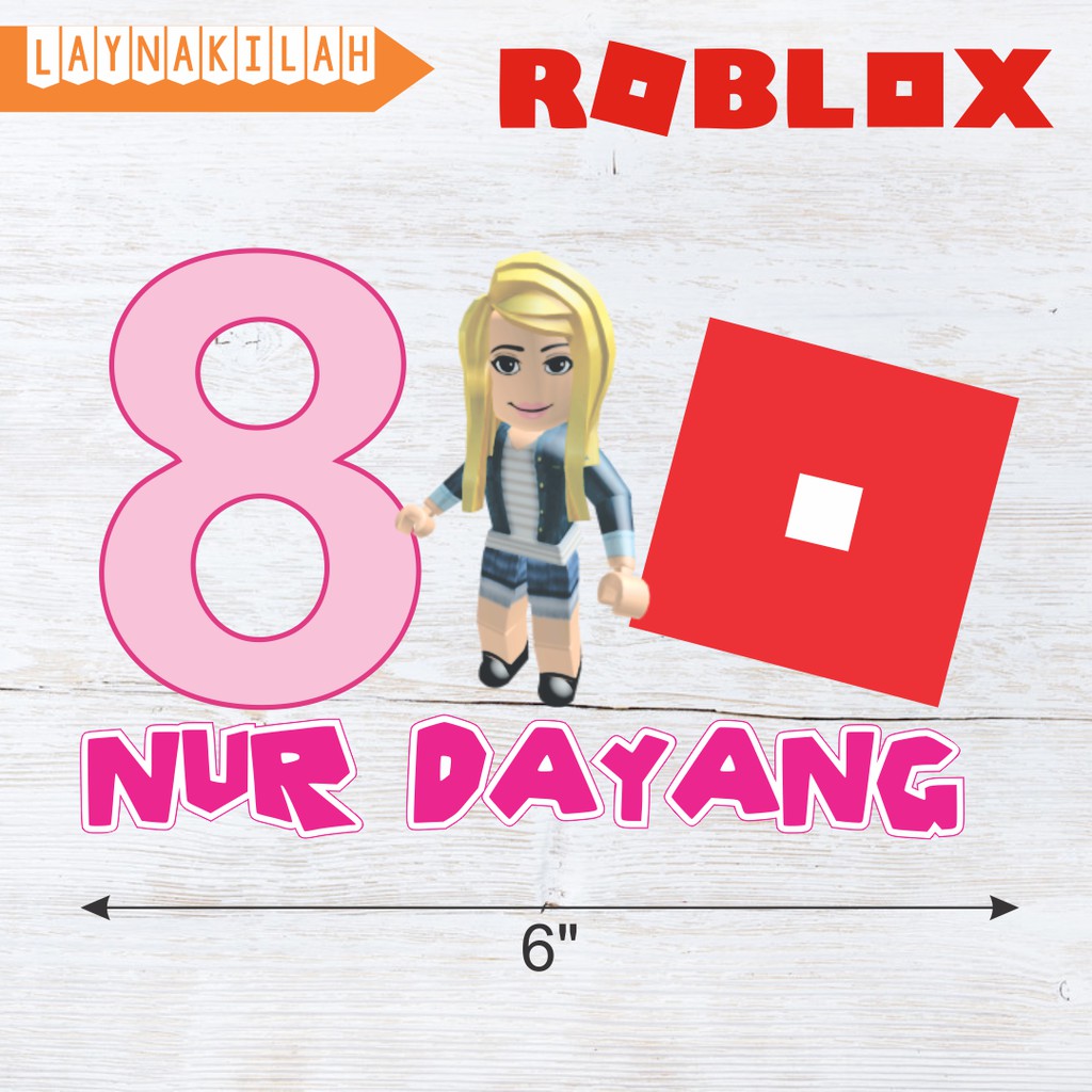 roblox cake topper for girls