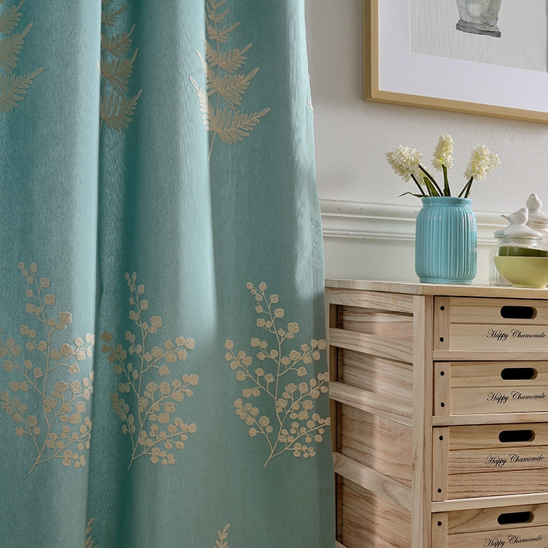 Sprout Manufacturers American Country Cotton Embroidery Curtains