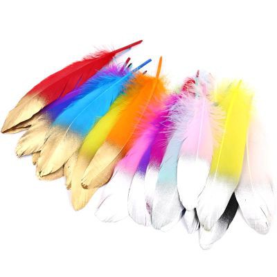 100PCS//SET 20-25CM Beautiful Luxury Style Ostrich Feathers DIY Wedding Party Decorative Celebration Feathers Black//White