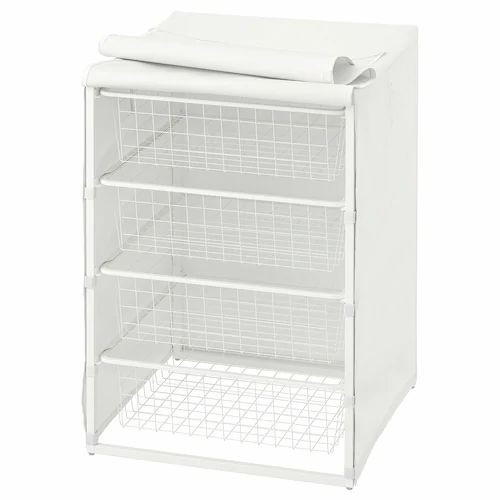 New Ikea Jonaxel Frame With Wire Baskets Cover 50x51x70 Cm
